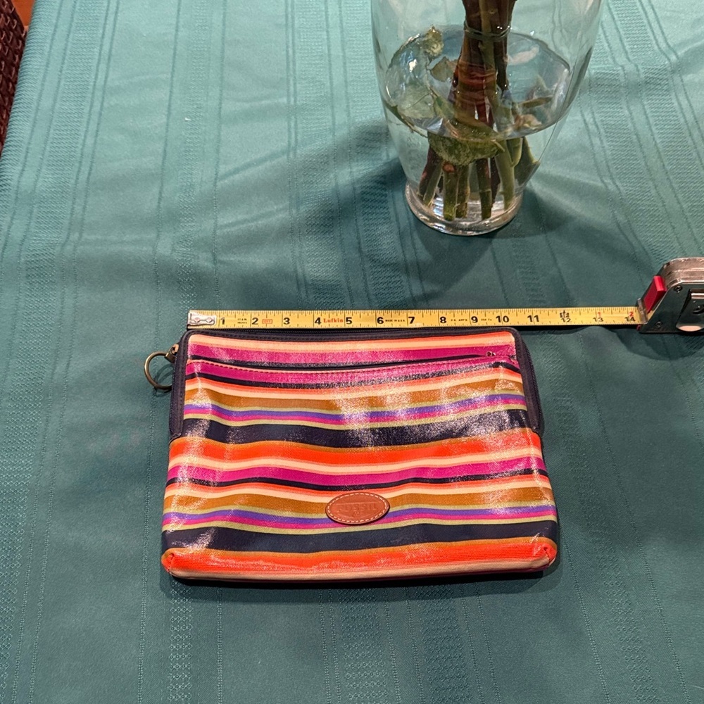 Fossil Striped Tablet Case Or Multipurpose Bag - Multicolor NWOT - Picture 5 of 8